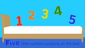 Ten little numbers jumping on the bed