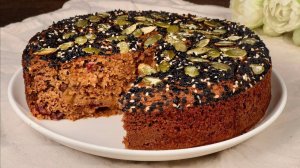 Овсянка, яблоко и банан! Мой любимый овсяный пирог за 15 минут