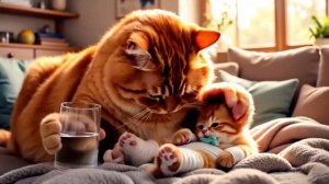 Как котик с дерева упал