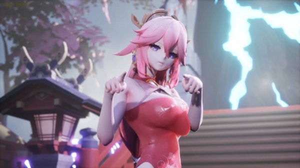 Яэ Мико Shake It【Genshin impact】【MMD】