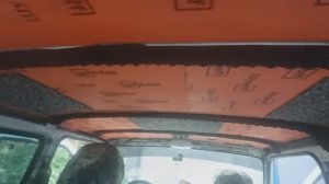 Шумовиброизоляция потолка Нива Легенд 2024 с антикором.