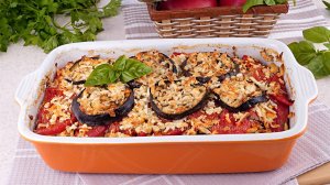 Идеальное Трио - Баклажаны🍆 помидоры 🍅 и сыр🧀 - Сочная сырно-овощная запеканка в духовке!