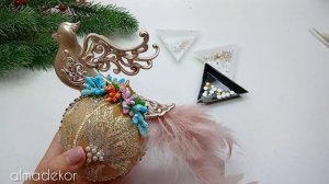 Мастер класс елочные игрушки ручной работы. Сказочные птички. МК бесплатно для новичков