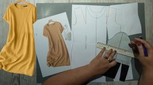 Моделирование. Простое платье для жаркого дня. Выкройка № 1742.