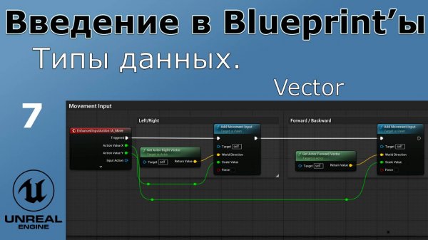 Unreal Engine 5 - Введение в Bluprint'ы - Урок 7. Vector