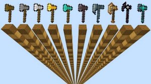 Какой топор быстрее в Minecraft?