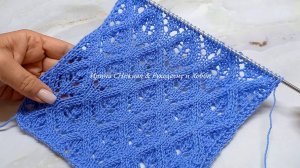 И снова ажурные листочки! Шикарно! Ажурная идиллия из листочков спицами