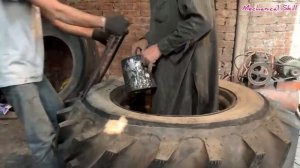 Восстановление протектора шины.