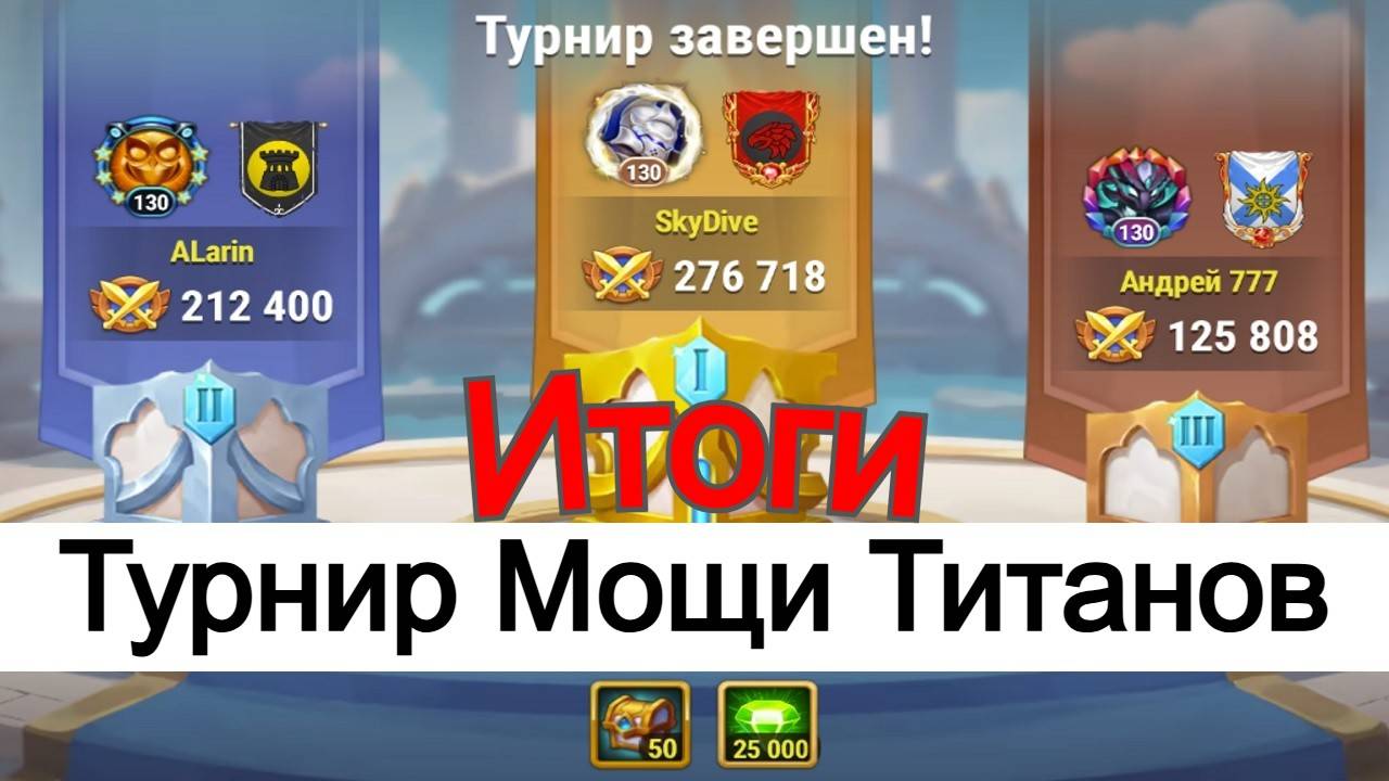 Хроники Хаоса Турнир Мощи Титанов Итоги смотреть онлайн