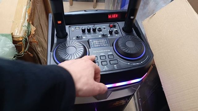 КОЛОНКА В МДФ КОРПУСЕ 10000 W 🔥2 Микрофона Радио Блютуз Аукс 🔥 Видеоотчет Нахабино ✅ смотреть онлайн