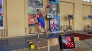 Армейский гиревой рывок Иван Денисов 32 кг 273 подъема