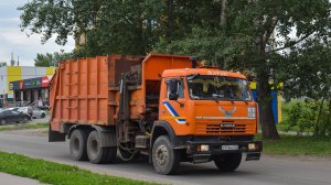 Мусоровоз МКМ-4705-01 (МК-4453-07) на шасси КамАЗ-65115-62 (Е 976 КО 122) / Kamaz garbage truck.