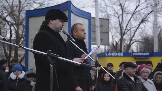 Волгодонск. Митинг в поддержку рускоязычного населения Украины.