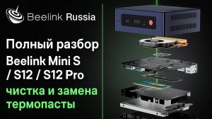Полный разбор Beelink Mini S / S12 / S12 Pro: чистка и замена термопасты, подробная инструкция