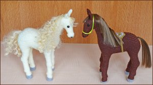 Лошадь крючком. Вязание крючком лошади. Часть 7.