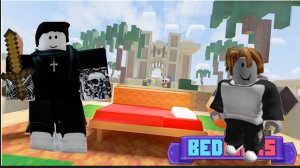 Играем в бедварс в роблоксе