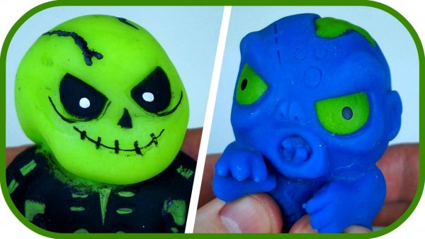 Тянучки антистрессы Зомби, Вампиры, Мумии, Оборотни. Ужастики от Сбабам.