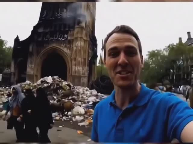 Лондон-2050, создано нейросетью