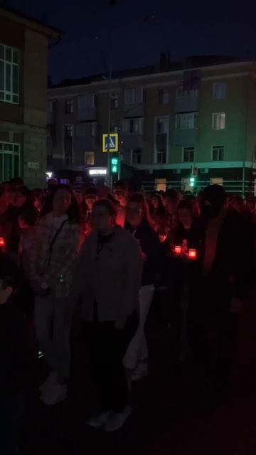 Липецк, акция "Свеча памяти" в канун годовщины начала ВОВ.mp4