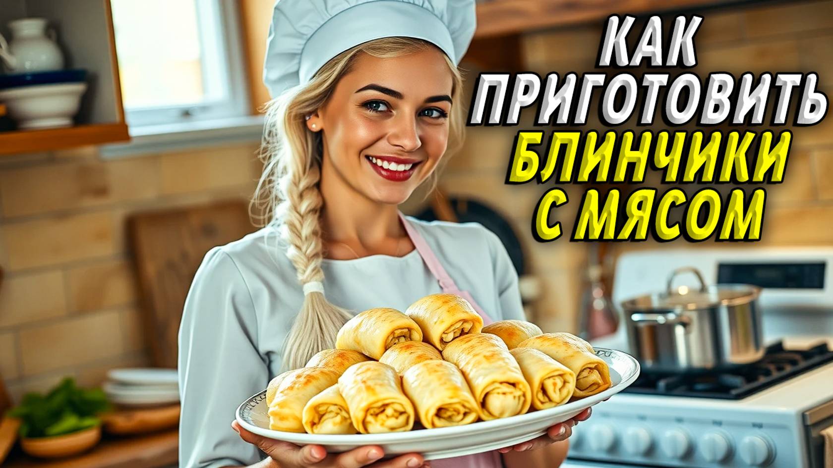 Как приготовить блинчики с мясом смотреть онлайн
