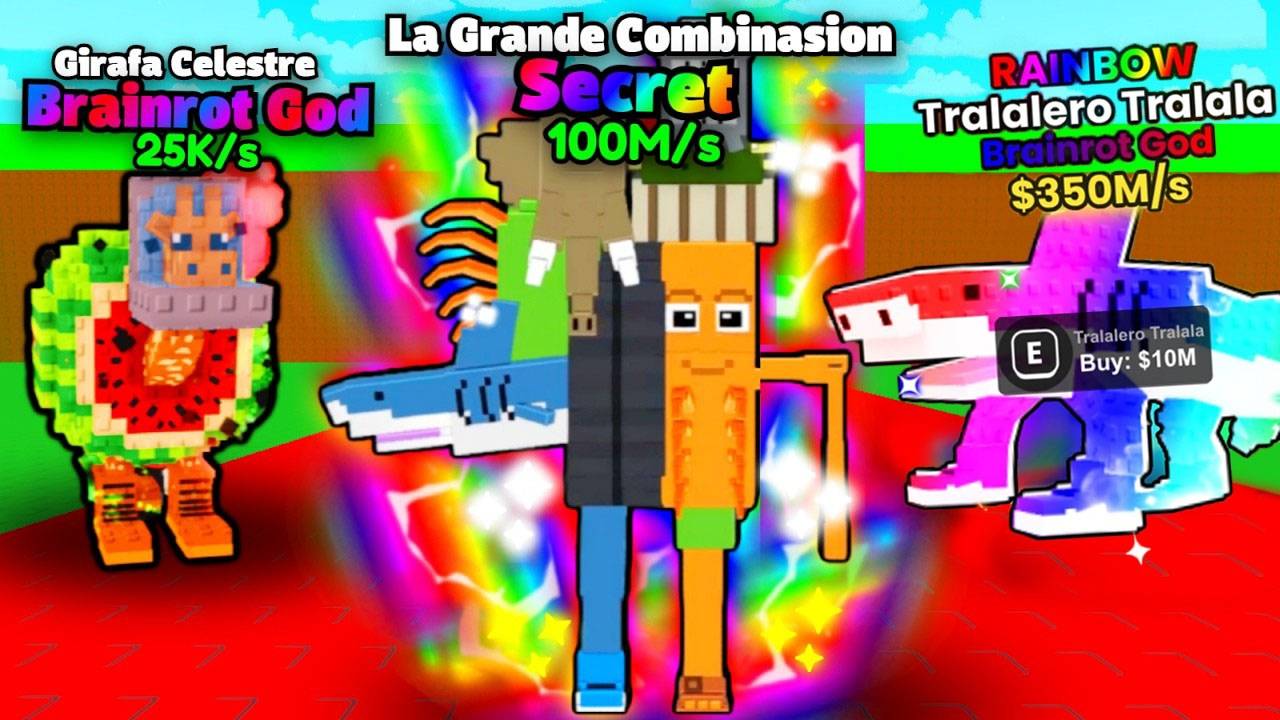 РАДУЖНАЯ ТРАЛАРЕЛА ТРАЛАЛА ИЗ ПИНА ЗА 1 КЛИК! РАДУЖНЫЕ БРЕНРОТ МЕМЫ В ROBLOX Steal a Brainrot смотреть онлайн