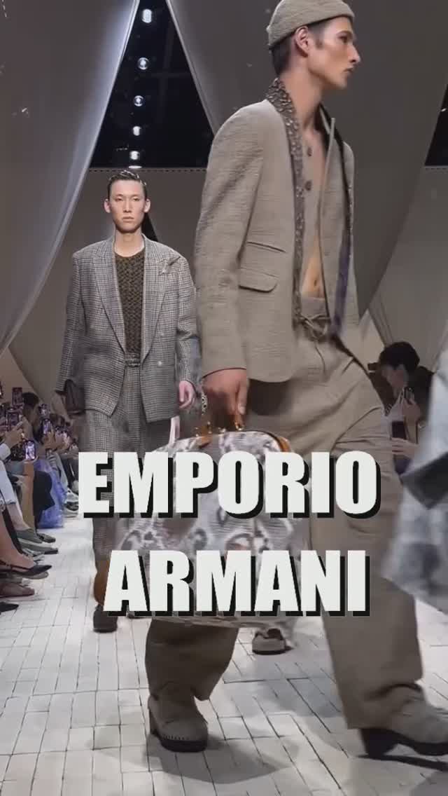 📍 EMPORIO ARMANI - показ мужской коллекции весна-лето 2026 на Неделе мужской моды в Милане SS26 смотреть онлайн