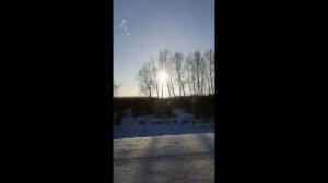 ✨Эффект гало 🌈 Зимняя радуга 🌈Красота из окошка электрички✨