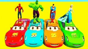 Мультики про цветные машинки Тачки Молния Маккуин Трактор Грузовики Лимузин для детей