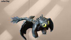 Как слепить Дракона Беззубика из пластилина / Ночная Фурия из пластилина / Лепка Дракона