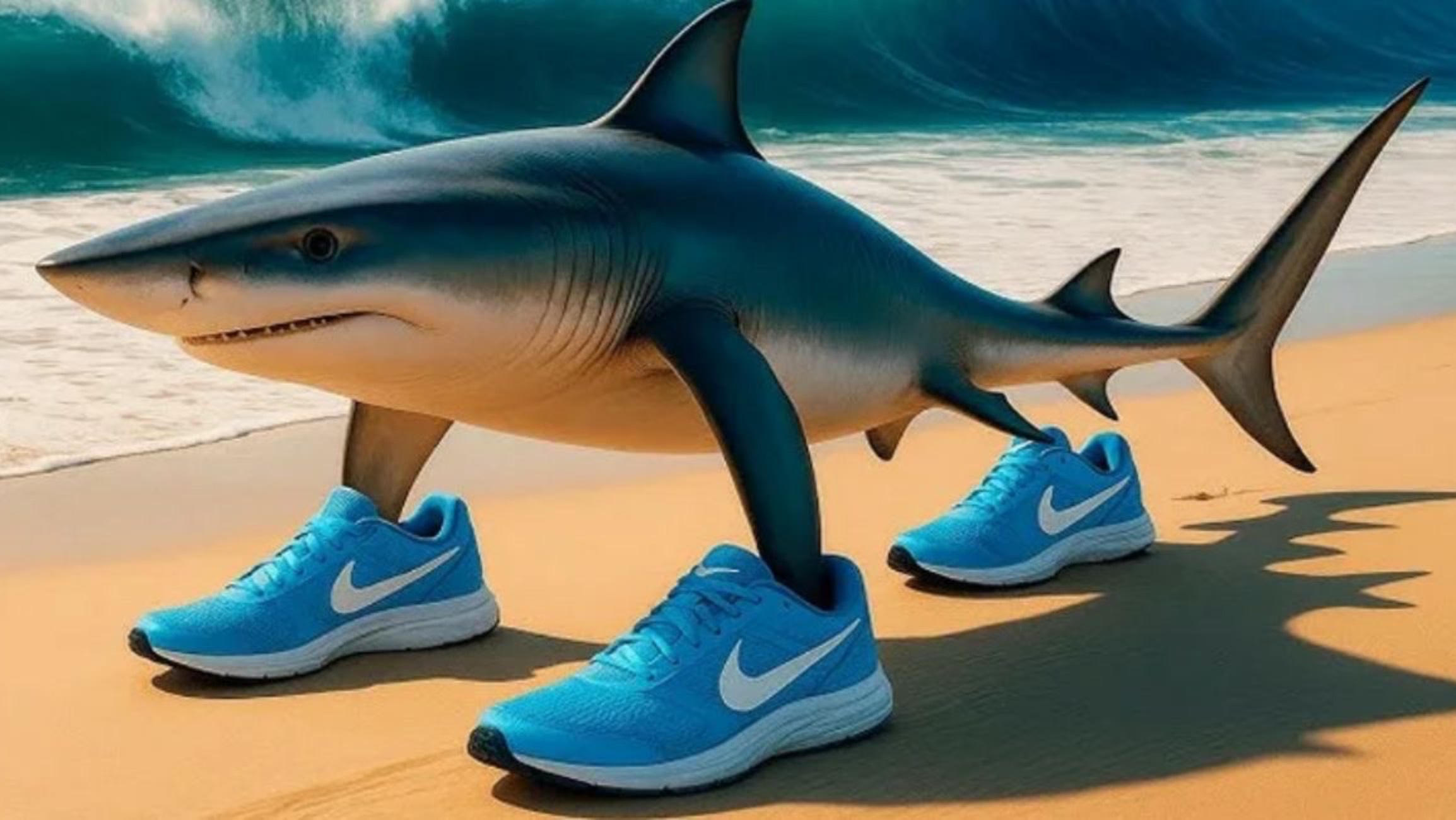 Тралалело тралала Танцует на тропическом пляже.