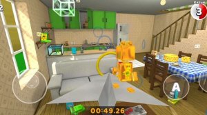 как пройти миссию полет на бумажном самолётике в гигантском доме в игре super bear aventure