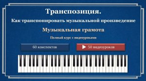 Транспозиция. Как транспонировать музыкальное произведение.
