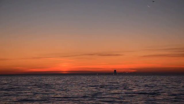 Утренний вид на атомную станцию.