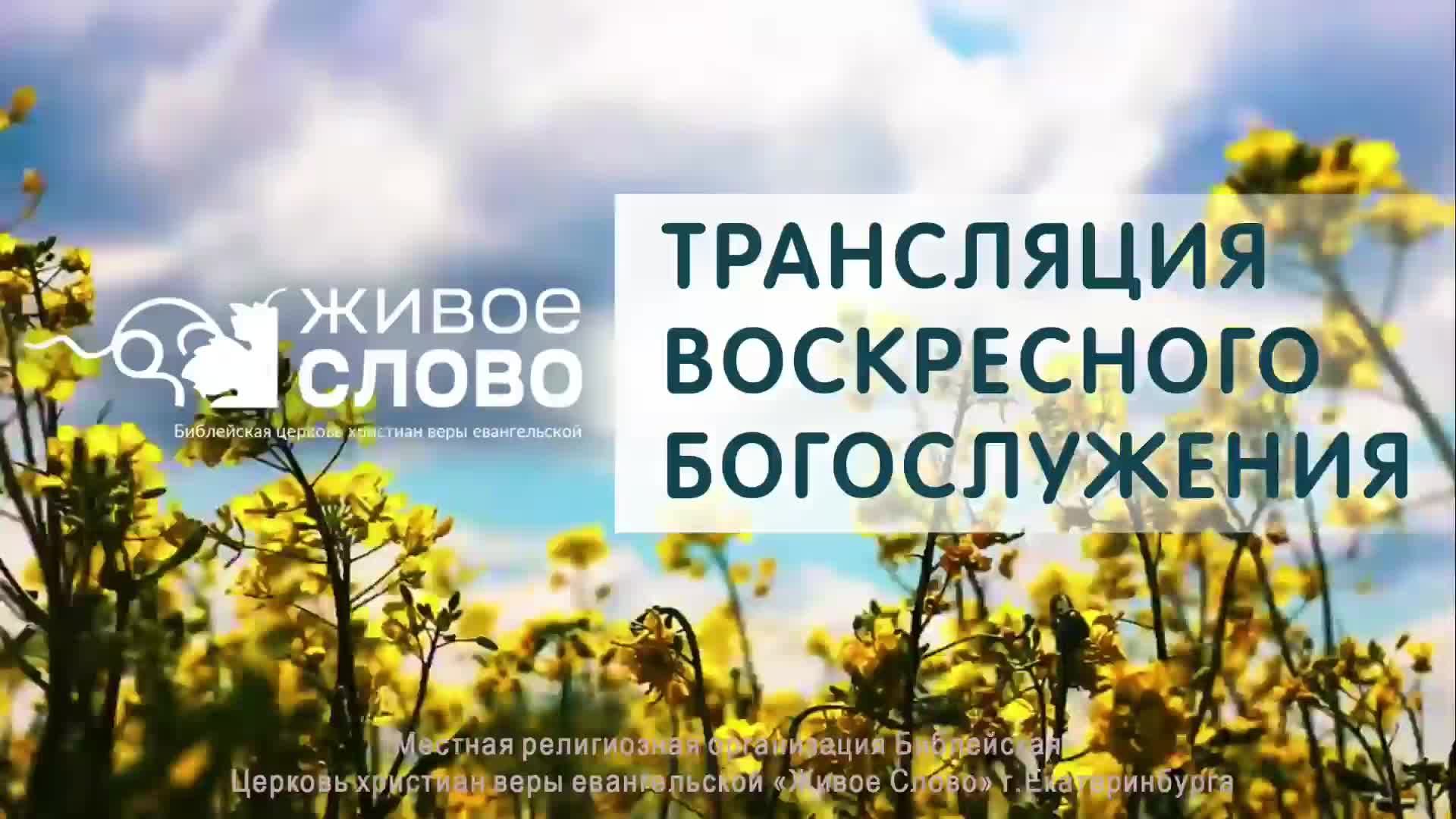 22 июня 2025 в 11:00 (ЕКБ) / Воскресное #богослужение / Церковь «Живое Слово» смотреть онлайн