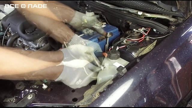 6. Замена радиатора и вентилятора охлаждения двигателя смотреть онлайн