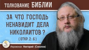 ЗА ЧТО ГОСПОДЬ "НЕНАВИДИТ ДЕЛА НИКОЛАИТОВ" (Откр. 2:6) ?  Иеромонах Нектарий (Соколов)