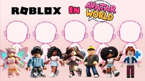 Придумай описание Как создать персонажей Roblox 🌟⬛ в Avatar World!! #мирАватара #Roblox #видео