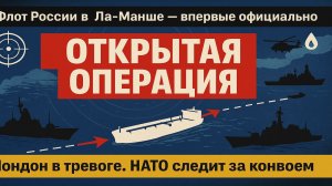 ⚡️ Срочно! Российский военный корабль сопровождал танкеры в Ла-Манше — впервые в открытом режиме