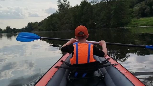 Прогулка на байдарке по Москве реке. Архангельское. смотреть онлайн