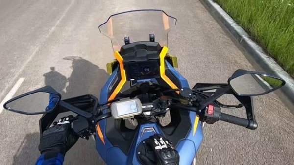 Обзор мотоцикла Zontes 703F. Тест на эластичность (пластичность) двигателя.