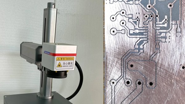 Печатная плата на лазерном гравере