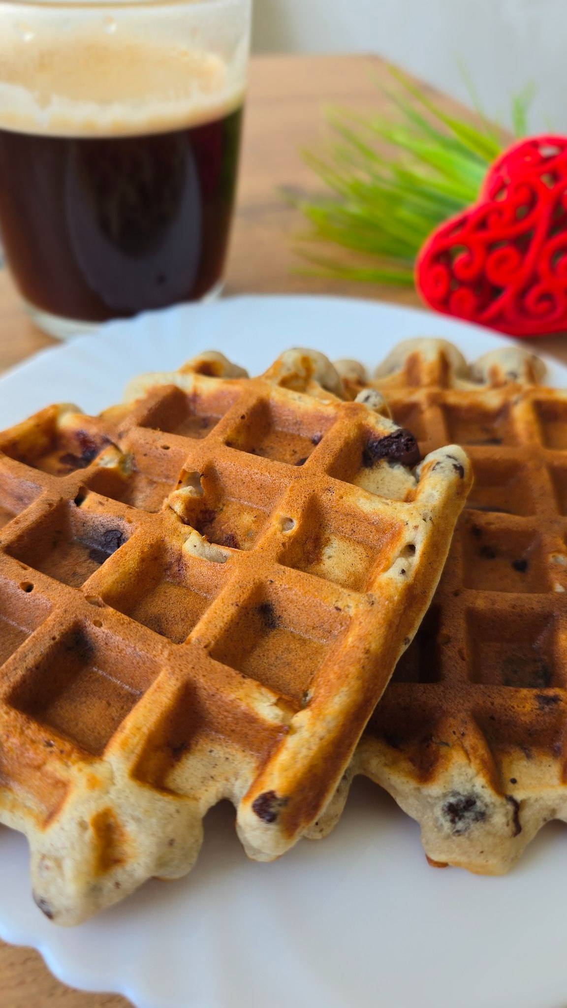 Банановые вафли с горьким шоколадом 🍫 ТГ @elen_lobos #зож #вкусноипросто #завтрак #рецепты
