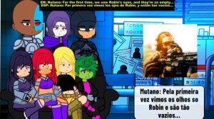 Teen titan react to Robin as Ghost