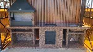 Заказал барбекю комплекс из 3-х модулей. Процесс сборки.