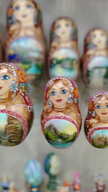 Матрешка "Ода Змеиногорскому району" ручная роспись