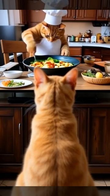 котик повар #грусть #котики #готовка #рецепты #нейросеть смотреть онлайн