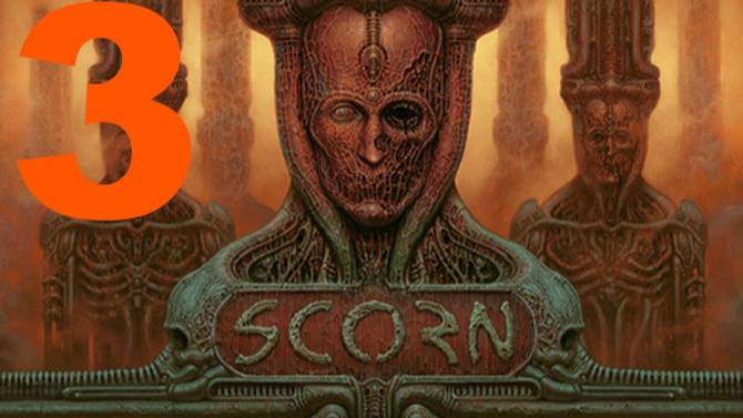 Прохождение Scorn №3 - Чиню лифт