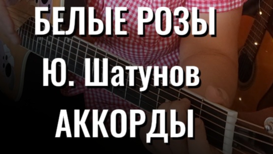 БЕЛЫЕ РОЗЫ (Ю. Шатунов) на гитаре аккорды