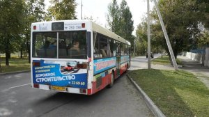 Автобус Mercedes Benz O405 (АВ 682 22). Покатушки по Барнаулу. / Ride on the Mercedes-Benz O405 bus