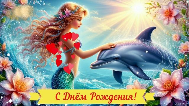 С Днём Рождения! Поздравление Видео Открытка КРАСИВАЯ смотреть онлайн